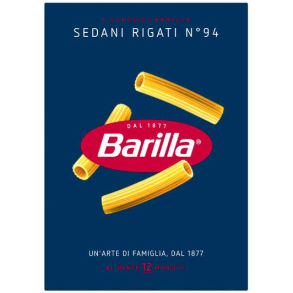 Short ridged pasta tubes ideal for baked dishes and hearty sauces.