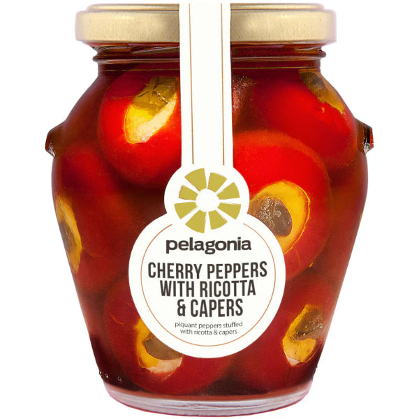 Tangy cherry peppers stuffed with creamy ricotta and zesty capers.