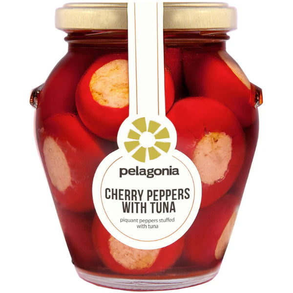 uicy cherry peppers stuffed with savory tuna.
