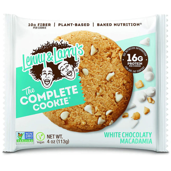 A soft, protein-packed cookie bursting with sweet white chocolate chunks.