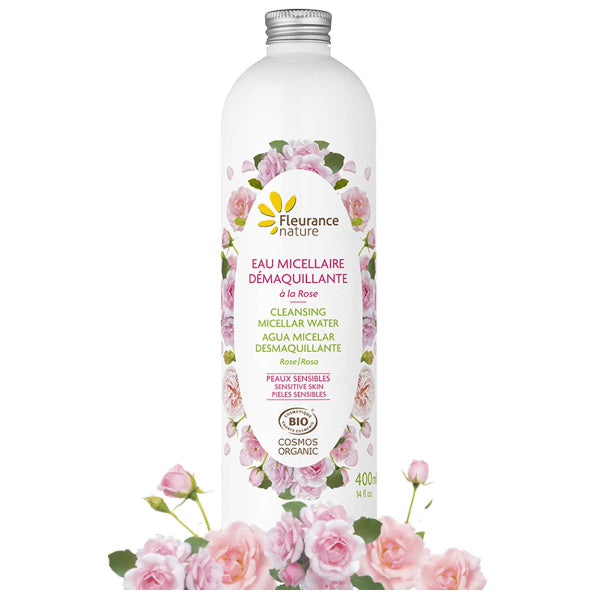 An organic micellar water that gently cleanses, removes makeup, and tones the skin in one step