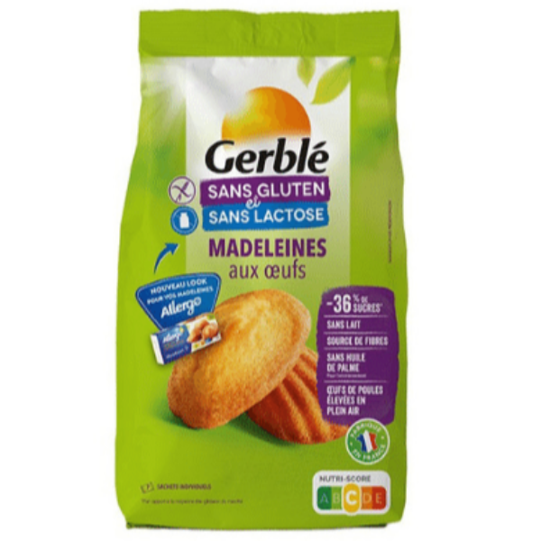 Soft, buttery French madeleines made without gluten or lactose
