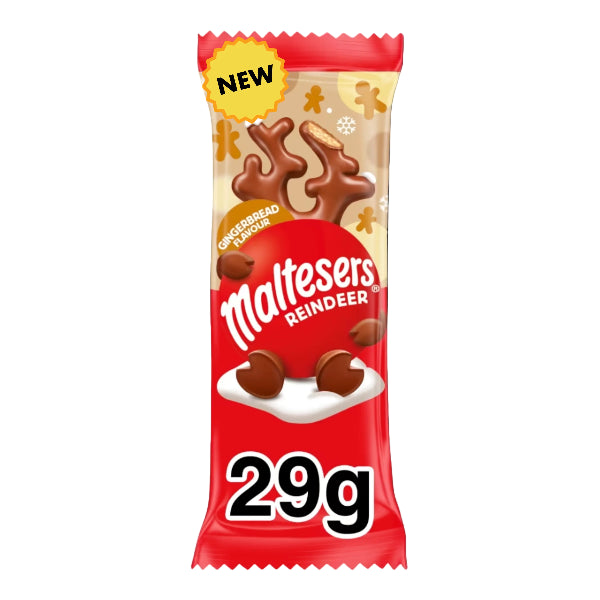 Festive Maltesers Gingerbread Reindeer, a crunchy chocolate treat with holiday spice