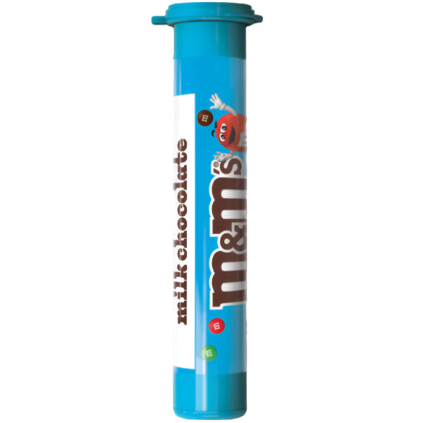Classic milk chocolate M&M's in a handy 1.74 oz mini tube