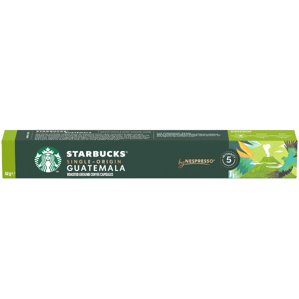 A rich and aromatic Guatemalan single-origin coffee in Nespresso-compatible pods