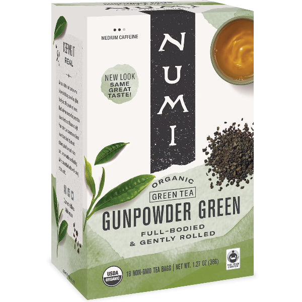 Tightly rolled green tea leaves that unfurl into a bold, slightly smoky cup with a rich, refreshing flavor.