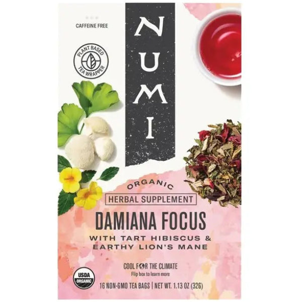 A vibrant herbal blend of damiana and hibiscus, crafted to invigorate the mind and support focus.