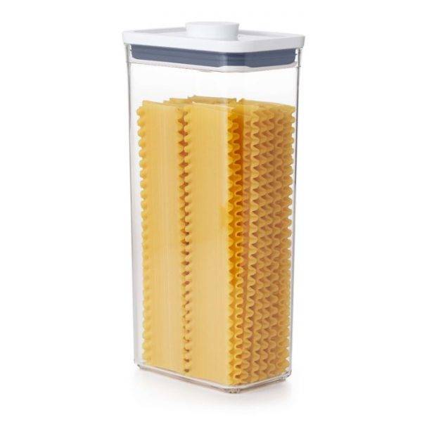 OXO POP Rectangular Tall Container, 3.7 Qt – airtight and stackable for pantry organization