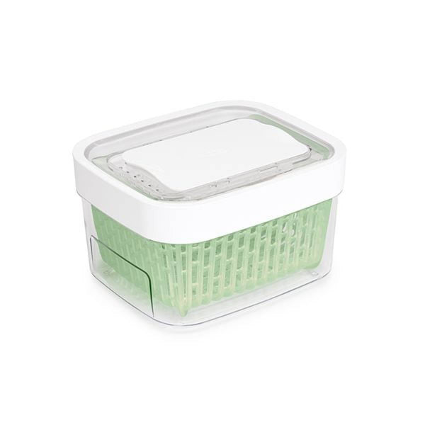OXO Good Grips Greensaver Produce Keeper, 1.6 qt – Keeps fruits and vegetables fresh longer with built-in airflow and airtight seal.