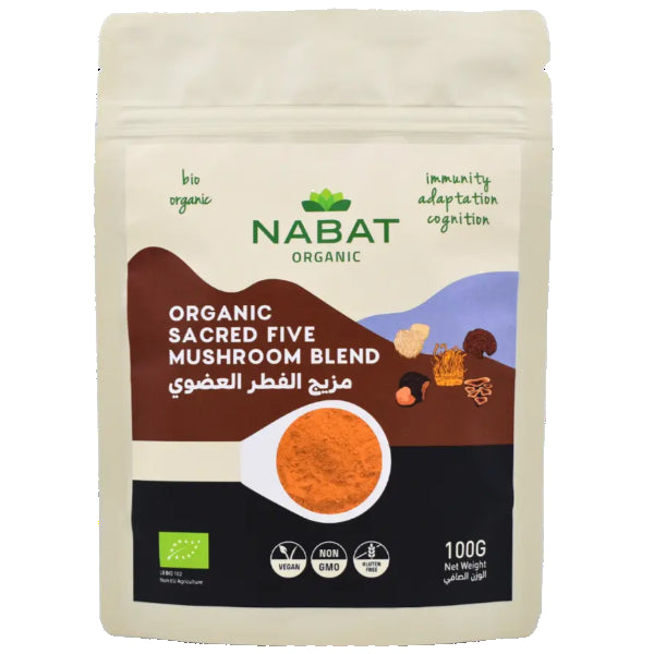 A powerful fusion of five medicinal mushrooms, crafted to support immunity, energy, and overall wellness