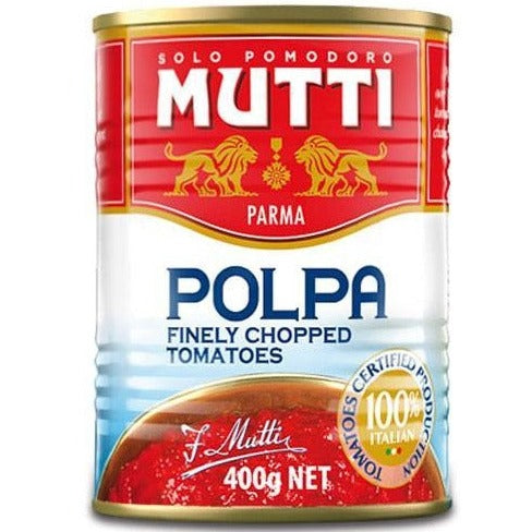 Mutti finely chopped tomatoes tin, 400 g