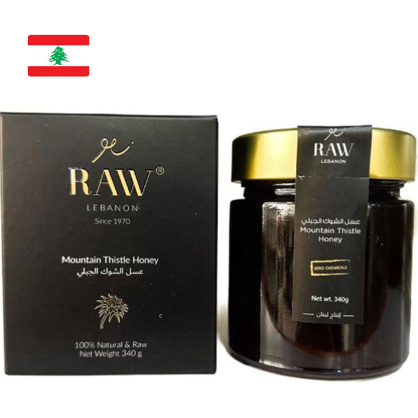 A raw, unheated and unfiltered Lebanese honey made from wild thistle blossoms of Lebanon.