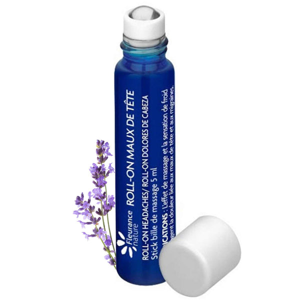 An organic headache relief solution combining peppermint and true lavender essential oils. 