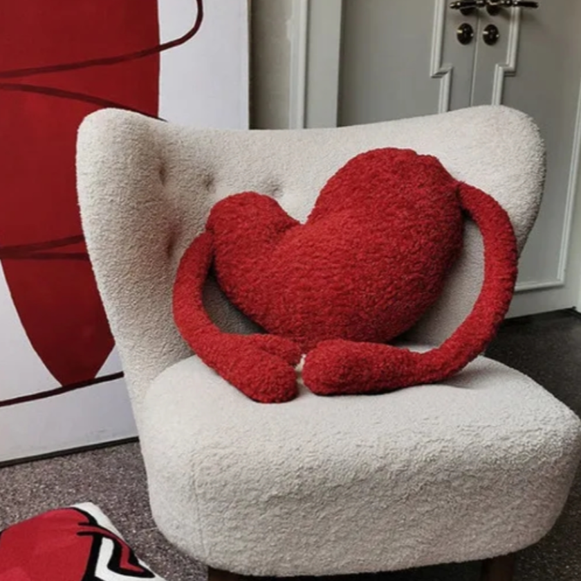 A.W. Hugging Heart Pillow 40x30 cm