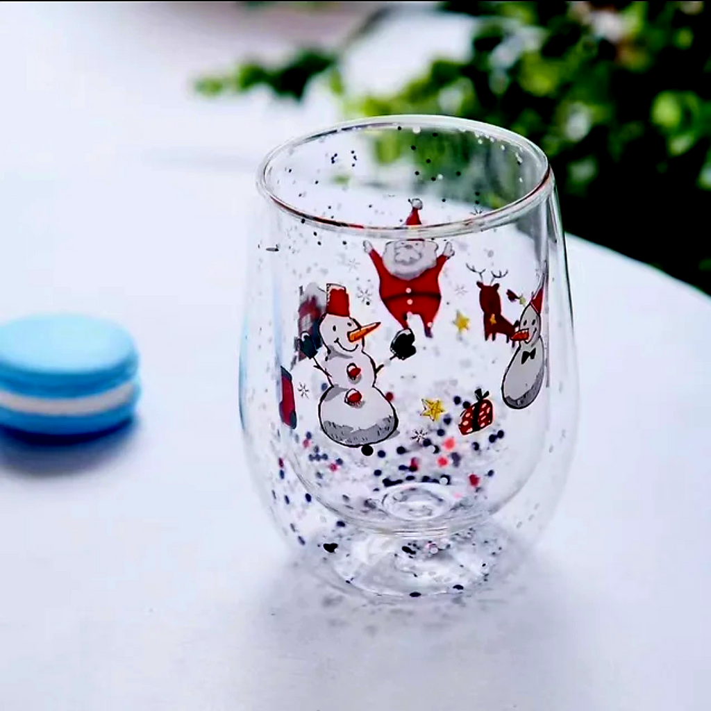 A.W. Christmas Double Wall Clear mug