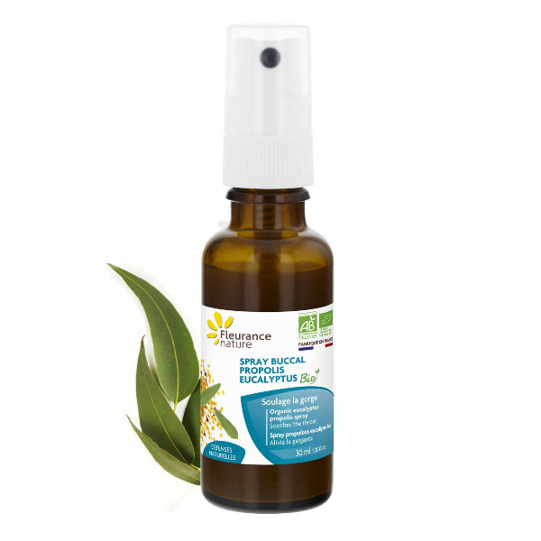 Soothes and protects the throat with natural propolis, eucalyptus, and honey.