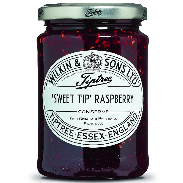 A rich, seed‑in raspberry conserve made from premium raspberries gently cooked in small batches