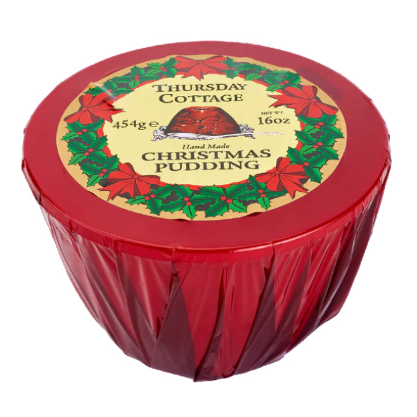 Thursday Cottage Christmas Pudding, 112 g of rich, traditional festive flavor in a convenient cello wrap