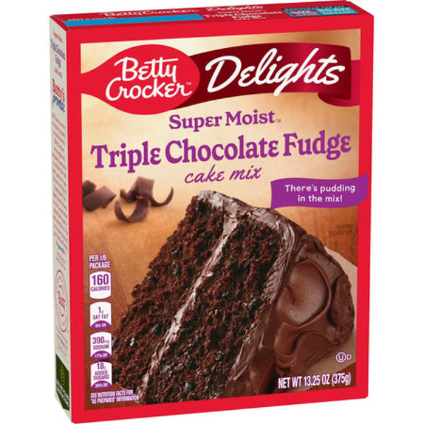 Betty C. Delights Soft Moist Triple Chocolate Fudge Cake Mix, 375 g
