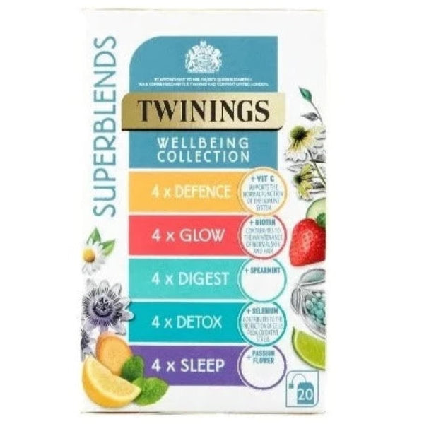 A refreshing herbal tea blend to support daily wellness and balance.