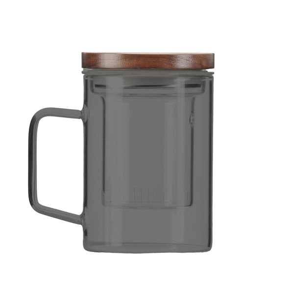 Vialli Diva tea infuser glass, 300 ml, perfect for brewing loose-leaf tea.