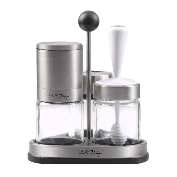 Vialli Soho honey and spice set, stylish and practical for kitchen use.