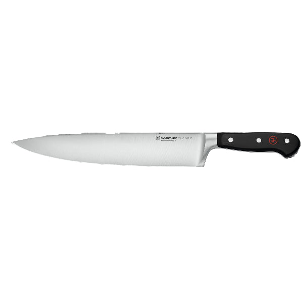 the Wüsthof Classic Ikon Chef's Knife 26 cm excels at chopping, slicing, and dicing with ease.
