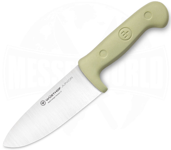 Wüsthof Junior Young Chef's Knife Display, Green, 10 cm – Safe and comfortable knife designed for young chefs learning to cook.