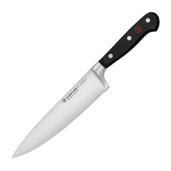 the Wüsthof Classic Chef's Knife Black 20 cm is ideal for chopping, slicing, and dicing with ease.