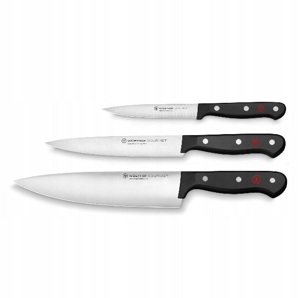 Wüsthof Gourmet Knife Set, 3-Piece Black — versatile everyday essentials for effortless prep.
