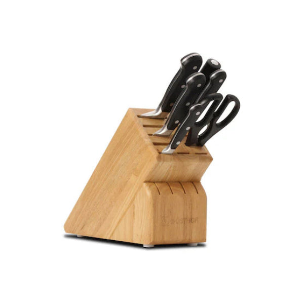 Wüsthof Knife Block 6 pcs, Beech Classic Black – Stylish and durable knife set with block for essential kitchen tasks.