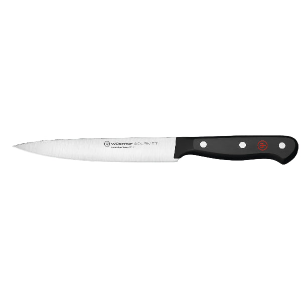 Wüsthof Gourmet Chef's Knife, 18 cm sharp, balanced, and ready for daily prep.
