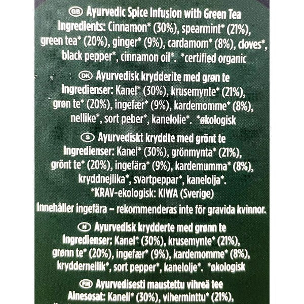Yogi Green Chai Organic Tea, 17 ct