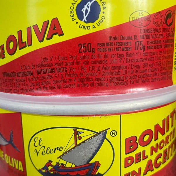 Ortiz Bonita Tuna In Olive Oil/ Can, 250 g