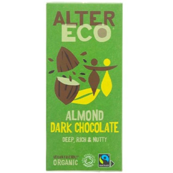 Crunchy roasted almonds meet smooth organic dark chocolate for a perfectly balanced, rich, and satisfying treat