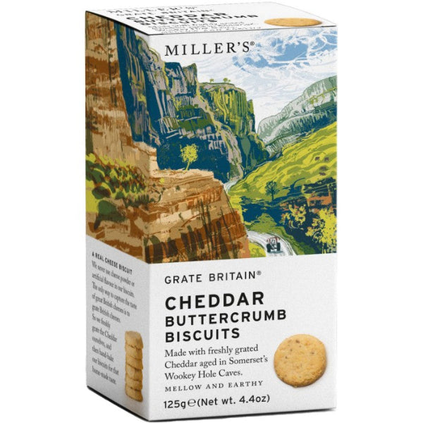 Rich, crumbly biscuits made with aged cheddar for a savory treat.