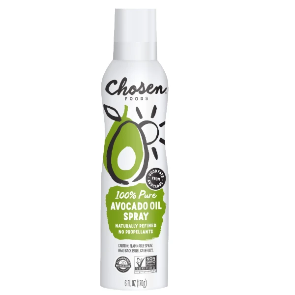 A light, versatile cooking spray made from pure avocado oil for healthy, non-stick cooking.