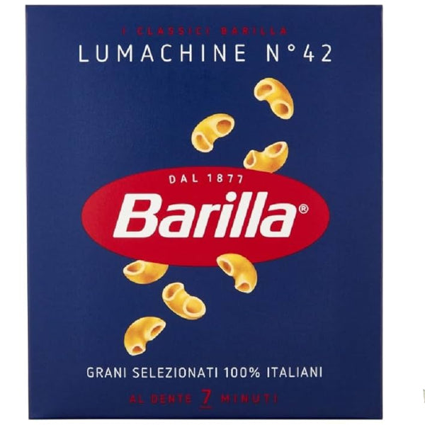 Small snail-shaped pasta perfect for soups and creamy sauces.