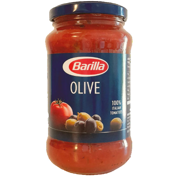 Rich tomato sauce blended with savory olives for a flavorful, Mediterranean-inspired pasta experience