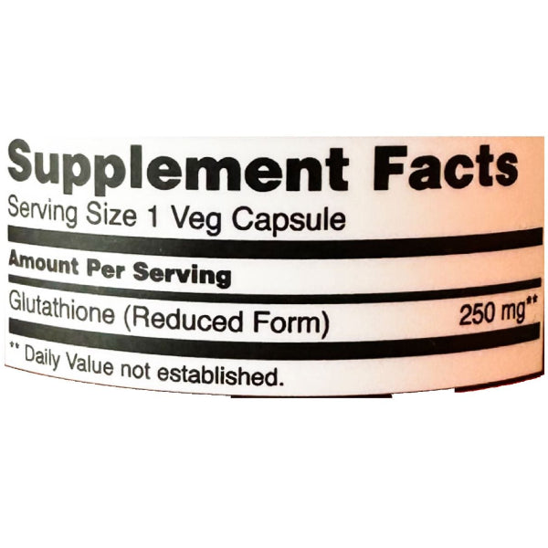 NOW Foods L-Glutathione 60 Veg Capsules, 250 mg