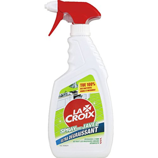 A powerful bleach-based cleaner that disinfects and cuts through tough grease