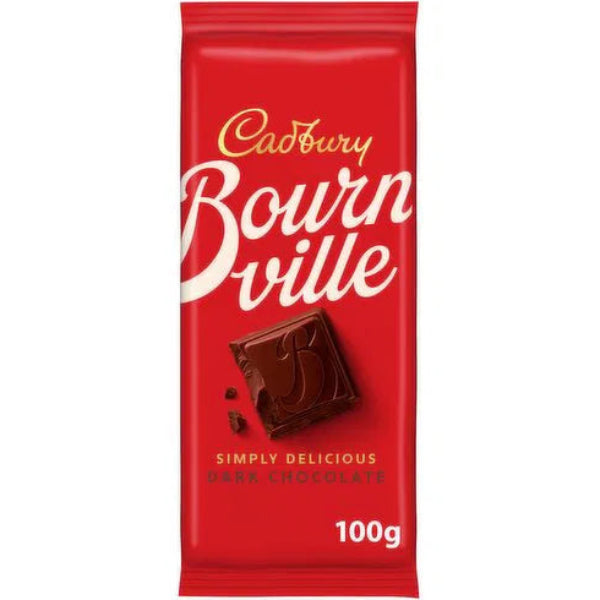 Rich, smooth Cadbury Bournville dark chocolate for a classic, indulgent treat.