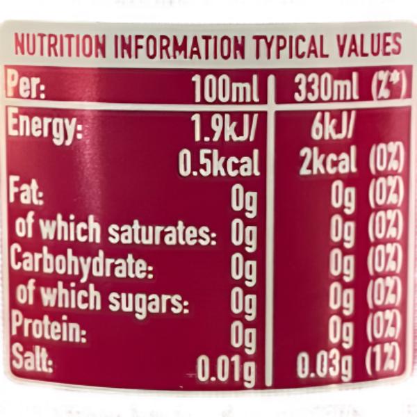 Dr. Pepper Zero Sugar Can, 330 ml