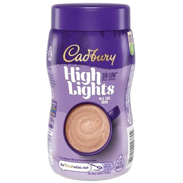 A light and creamy hot chocolate mix with the smooth taste of Cadbury milk chocolate