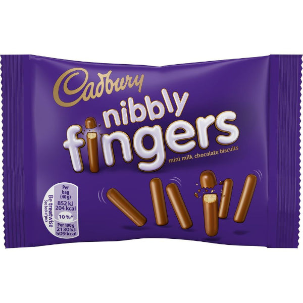 Bite-sized crispy biscuits coated in smooth Cadbury milk chocolate for a deliciously crunchy treat.