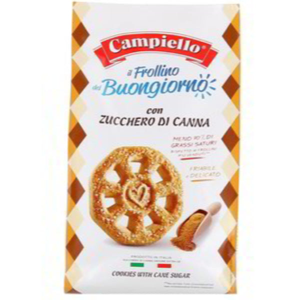 Buttery cookies lightly sweetened with cane sugar, offering a golden, crunchy treat.