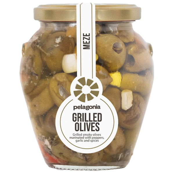 Smoky, flavorful olives with a chargrilled twist.