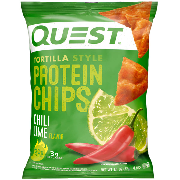 A bold, tangy snack featuring chili‑lime seasoning on baked, tortilla-style chips