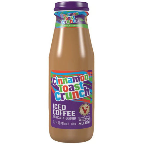 A creamy, chilled coffee drink with the sweet, spicy flavor of cinnamon toast cereal.