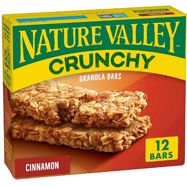 Crunchy granola bars with a warm cinnamon flavor, perfect for a tasty and wholesome snack.